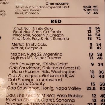 Bistro - Wine menu - New American Near Me - Jupiter, Florida