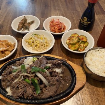 Kimchi Korean Restaurant - Beef bulgogi with 5 free delicious side dish (new extra hot green pepper side) $16.95 - Korean Near Me - Oviedo, Florida Kimchi Korean Restaurant - Beef bulgogi with 5 free delicious side dish (new extra hot green pepper side) $16.95 - Korean Near Me - Oviedo, Florida