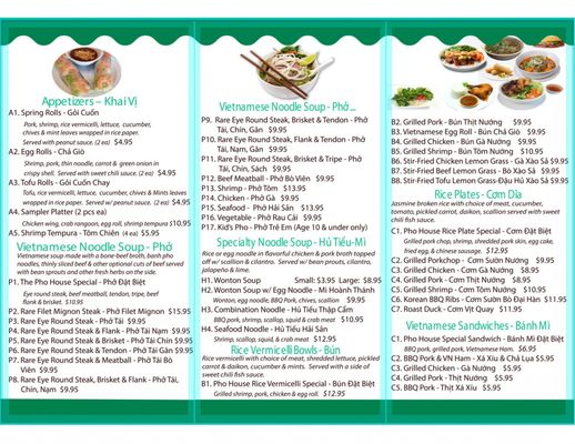 Menu photo 8 Pho House Bradenton, FL Menu photo 8 Pho House Bradenton, FL