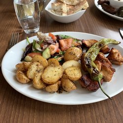 Konak Meze - Chicken kebab with potatoes and salad