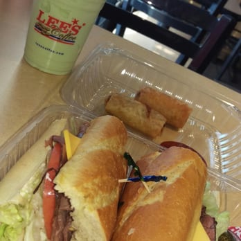 Lee's Sandwiches - Pastrami sandwich on a baguette, two pork and shrimp eggrolls, and a tasty Honeydew slush. - Vietnamese Near Me - LongBeach, California Lee's Sandwiches - Pastrami sandwich on a baguette, two pork and shrimp eggrolls, and a tasty Honeydew slush. - Vietnamese Near Me - LongBeach, California