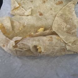 Los Betos - Breakfast burro looking a little skinny. More than half was just tortilla wrapping.