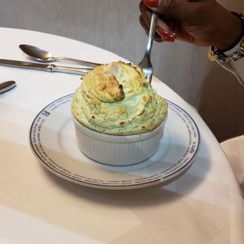 Le Soufflé - Spinach and salmon soufflė. - French Near Me - Paris, 75 Le Soufflé - Spinach and salmon soufflė. - French Near Me - Paris, 75
