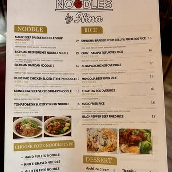 Noodles By Nina  - Food Menu 2 of 2 - Noodles Near Me - Denver, Colorado