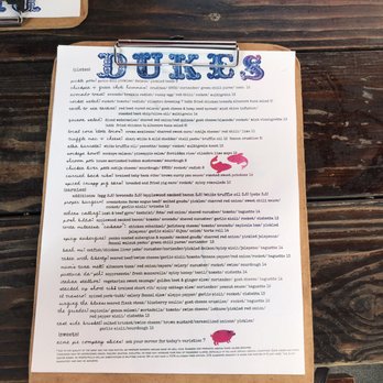 Duke's Grocery - Dinner menu - Pubs Near Me - Washington, DC, District of Columbia