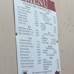 Red Top Barbeque & Chili - Menu