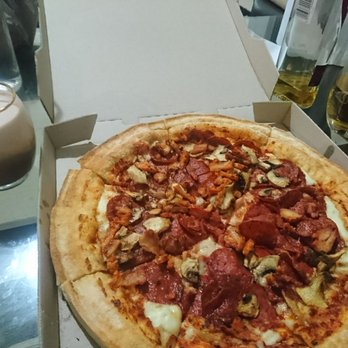 Domino's Pizza - Cheese filled crust with salami toppings - Pizza Near Me - Auburn, NSW Domino's Pizza - Cheese filled crust with salami toppings - Pizza Near Me - Auburn, NSW