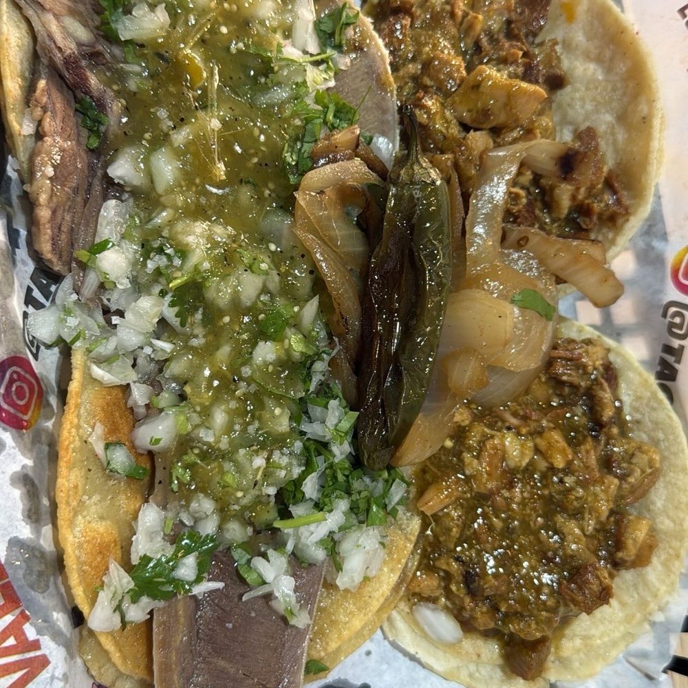 Tacos Los Vales - Taco de lengua and 2 chicharron tacos - Tacos Near Me - Phoenix, Arizona Tacos Los Vales - Taco de lengua and 2 chicharron tacos - Tacos Near Me - Phoenix, Arizona