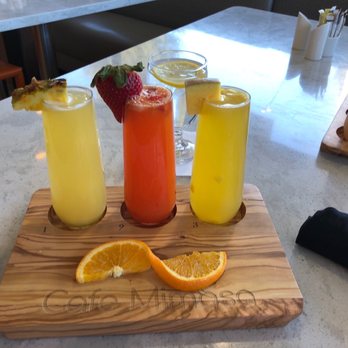 Cafe Mimosa - Mimosa sampler! - Breakfast & Brunch Near Me - Santa Rosa, California
