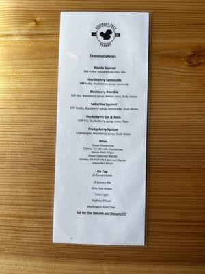 Menu photo 2 Squirrel Tree Restaurant & Bar Leavenworth, WA Menu photo 2 Squirrel Tree Restaurant & Bar Leavenworth, WA