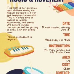 Norcal Music & Arts Center - We're ready for summer classes! Music and Movement class is now taking registrations!