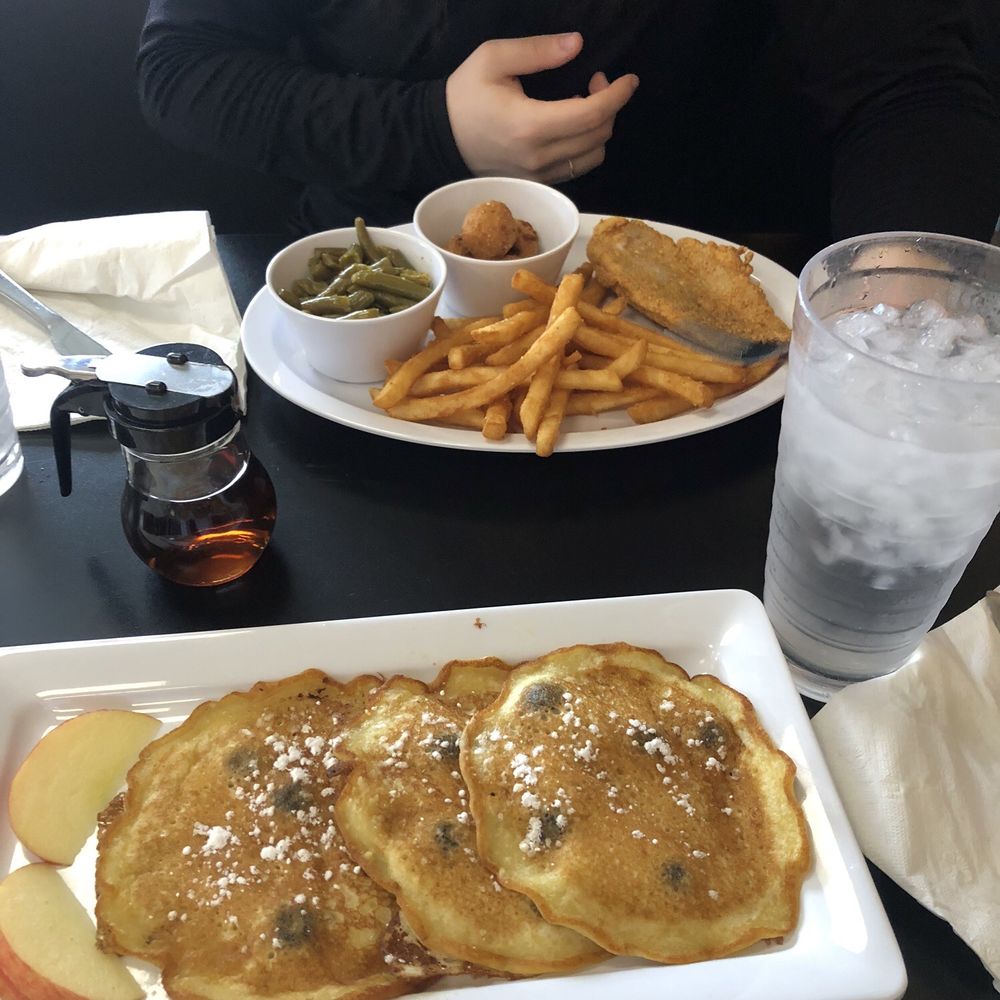 River Forks Cafe - Blueberry pancakes and fried catfish special - Cafes Near Me - Anderson, South Carolina River Forks Cafe - Blueberry pancakes and fried catfish special - Cafes Near Me - Anderson, South Carolina