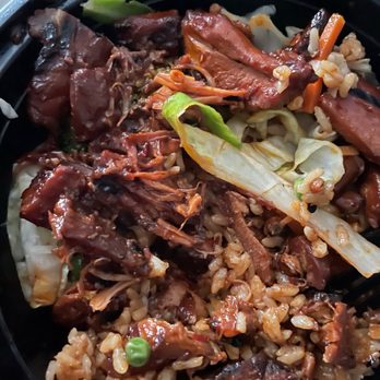 Teriyaki Madness - This is supposed to be the spicy chicken, and it didn't taste like chicken I couldn't eat it - Asian Fusion Near Me - Gurnee, Illinois Teriyaki Madness - This is supposed to be the spicy chicken, and it didn't taste like chicken I couldn't eat it - Asian Fusion Near Me - Gurnee, Illinois