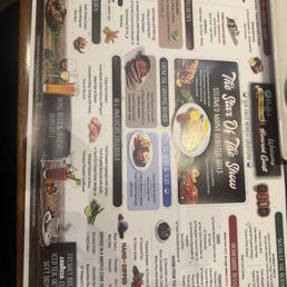 New Menu as of 05/13