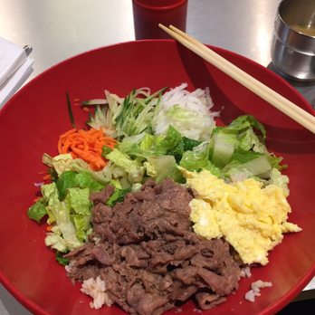 Bibimbowl - Bibimbowl with bulgogi and brown rice base - Korean Near Me - Sunnyvale, California