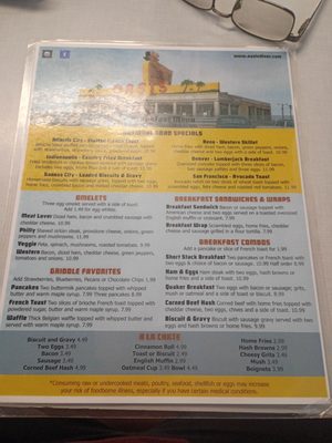 Menu photo 2 Oasis Diner Plainfield, IN