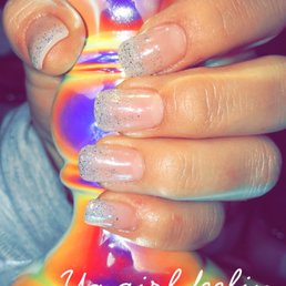 Glitter ombré shellac Glitter ombré shellac
