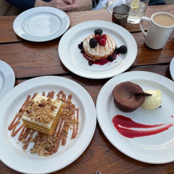Citrine Cafe - Carrot Cake, Passion Fruit Tart, and Chocolate Lava Cake. - Mediterranean Near Me - Oak Park, Illinois Citrine Cafe - Carrot Cake, Passion Fruit Tart, and Chocolate Lava Cake. - Mediterranean Near Me - Oak Park, Illinois