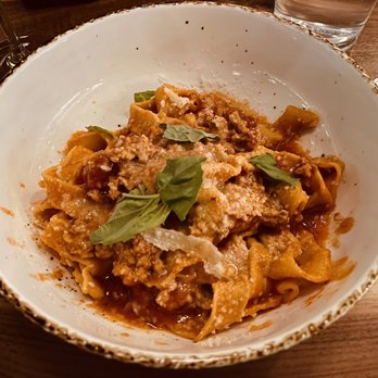 Marina - Tagliatelle & Rabbit Bolognese - okay but you can't tell it's rabbit. - Italian Near Me - Pasadena, California
