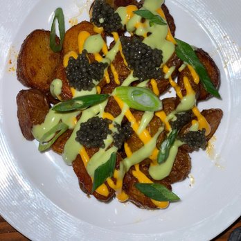Sobre Mesa - Potatoes Bravas with Sturgeon Caviar - Cocktail Bars Near Me - Oakland, California