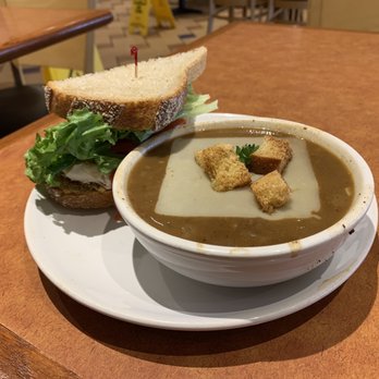 Wildflower - French Onion with melted Swiss and half sandwich - New American Near Me - Phoenix, Arizona Wildflower - French Onion with melted Swiss and half sandwich - New American Near Me - Phoenix, Arizona