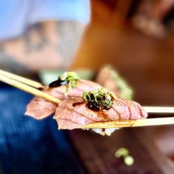 Ebi Sushi Bar - Torched Miso Salmon Sashimi