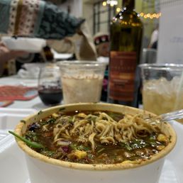 Birria Ramen w/Horchata. You can't get this anywhere else. Birria Ramen w/Horchata. You can't get this anywhere else.