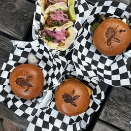 Cheeseburgers and tacos
