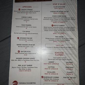 River Grille - Menu. - Seafood Near Me - Ormond Beach, Florida