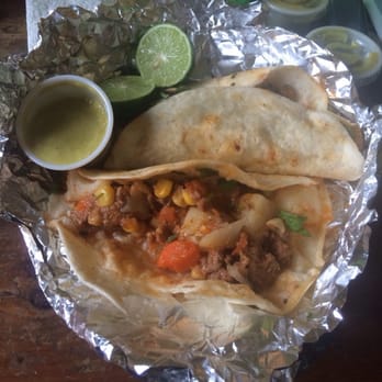 Taqueria Castillo - Picadillo tacos with green salsa! :) - Food Trucks Near Me - Austin, Texas Taqueria Castillo - Picadillo tacos with green salsa! :) - Food Trucks Near Me - Austin, Texas