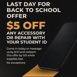 Wow Cell Phone Repair - Must visit or message by 8/31, redeem by 9/5.