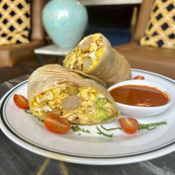 Blue Elephant Café - FULLY LOADED BURRITO WITH SAUSAGE