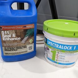 Floor & Decor - Stone sealer & enhancer, and Spectralock premixed grout both came highly recommended by Chaz Suarez.