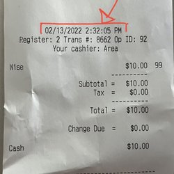 Shell - Here is the time and date of this incident. I believe the Manager may know was working at this time and/or check the cameras.