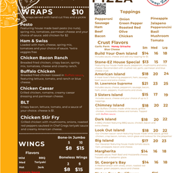 Stone Ez Pizza - Check Out the Menu