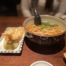 Tempura udon soup