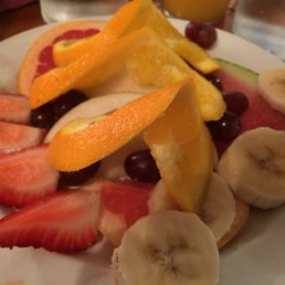 Breakfast fruit plate - nice plating!