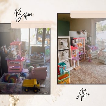 Blissfully Organized - Play room Before & After - Home Organization Near Me