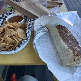 The Bomb Burrito Mild Green Chile Verde and Carne Asada Burrito