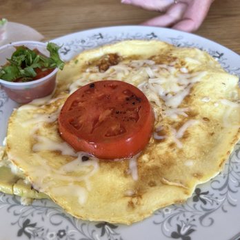 Around the World Cafe Bakery - The California Omelette-Avocado, feta, tomato, onion, & mozzarella - Cafes Near Me - Indialantic, Florida