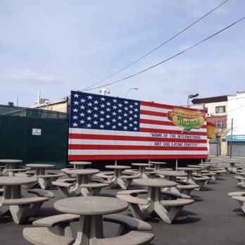 Nathan's Famous - Patio - Hot Dogs Near Me - Brooklyn, New York