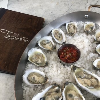 Tagliata - Oysters w Calabrian chili - Italian Near Me - Baltimore, Maryland
