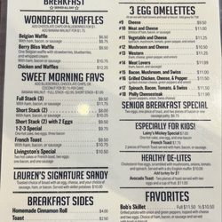 Livingston’s Cafe - Menu