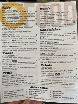 Menu photo 3 Farm Cup Coffee Los Angeles, CA