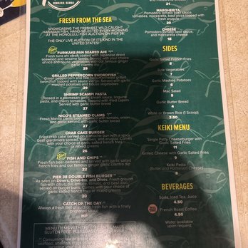 Nico's Pier 38 - Menu as of 5/15/25 - Seafood Near Me - Honolulu, Hawaii Nico's Pier 38 - Menu as of 5/15/25 - Seafood Near Me - Honolulu, Hawaii
