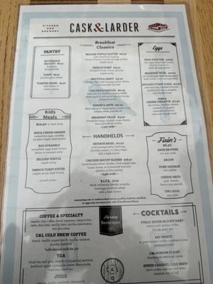 Menu photo 1 Cask & Larder - Terminal C Orlando, FL