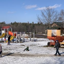 Cedar Hill Christmas Tree Farm - Basket ball hoops and playstructure