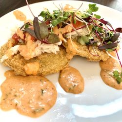 The Standard - FGT (Fried Green Tomatoes) with crab