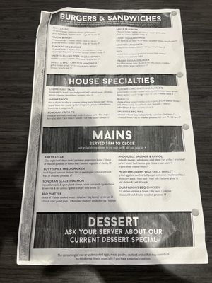 Menu photo 2 Tukukan Restaurant Havasu Lake, CA