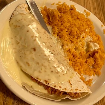 El Bracero - a plate of food with rice and a burrito - Mexican Near Me - Cadiz, Kentucky
